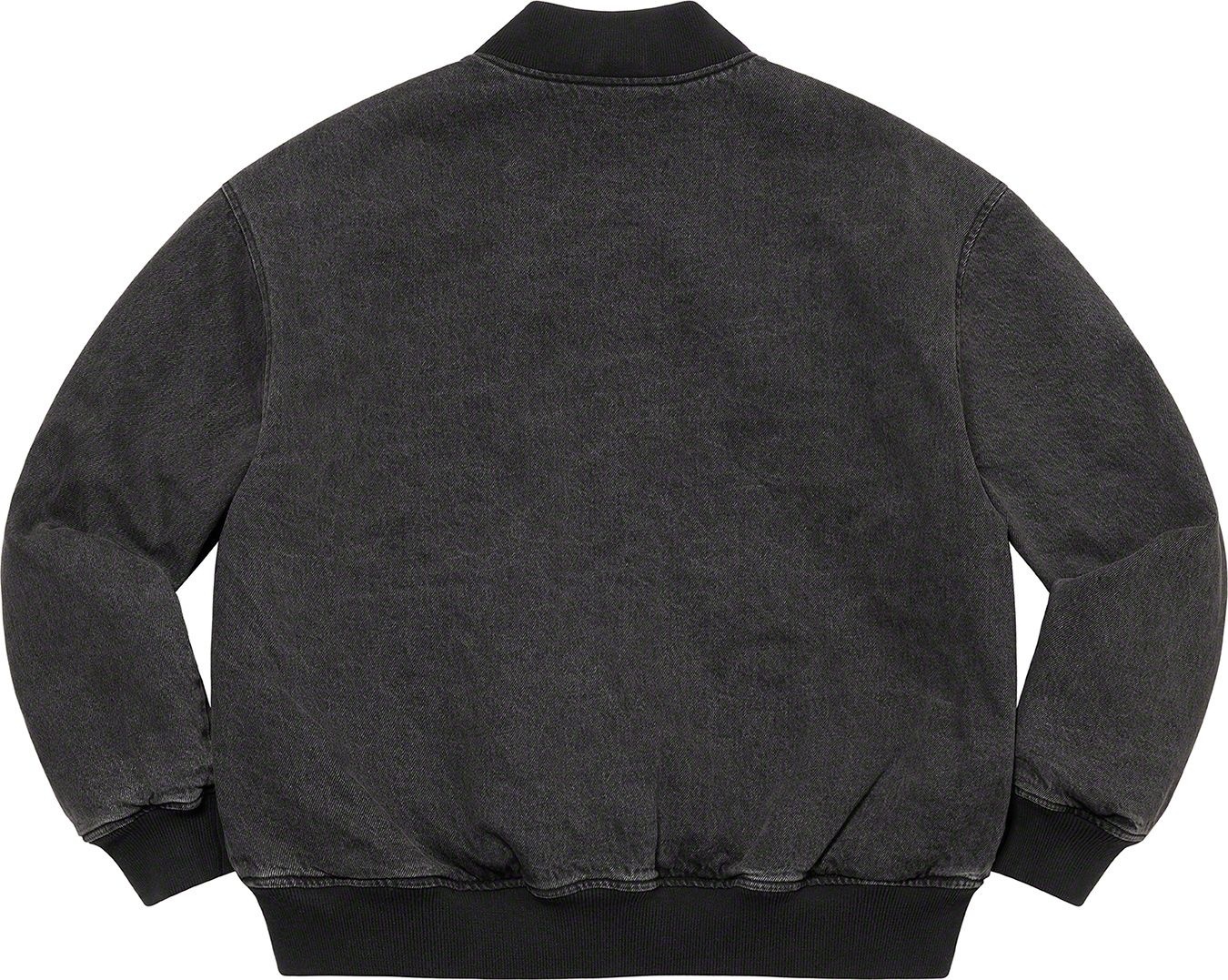 Washed Knockout Denim Varsity Jacket view 6